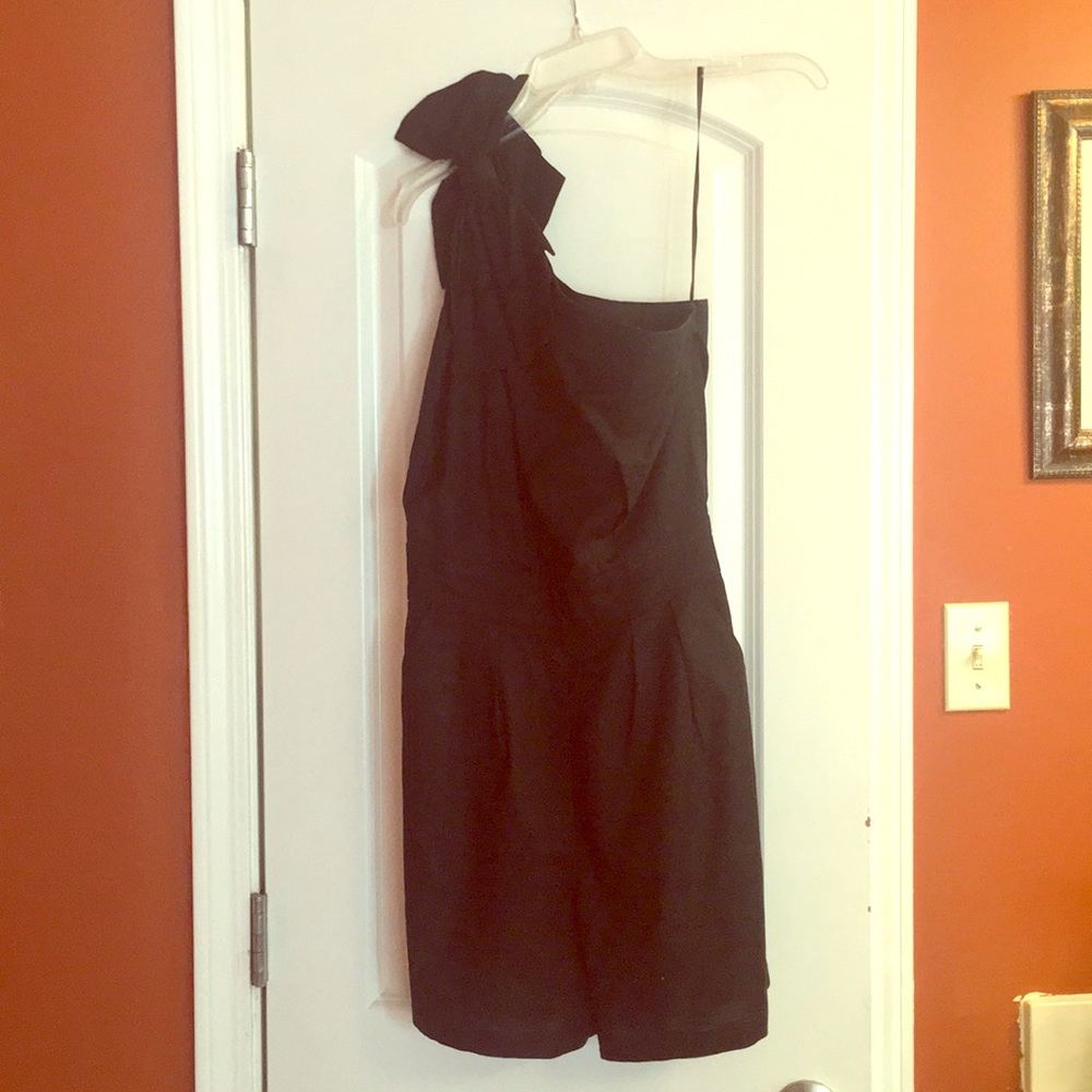 Black linen romper
